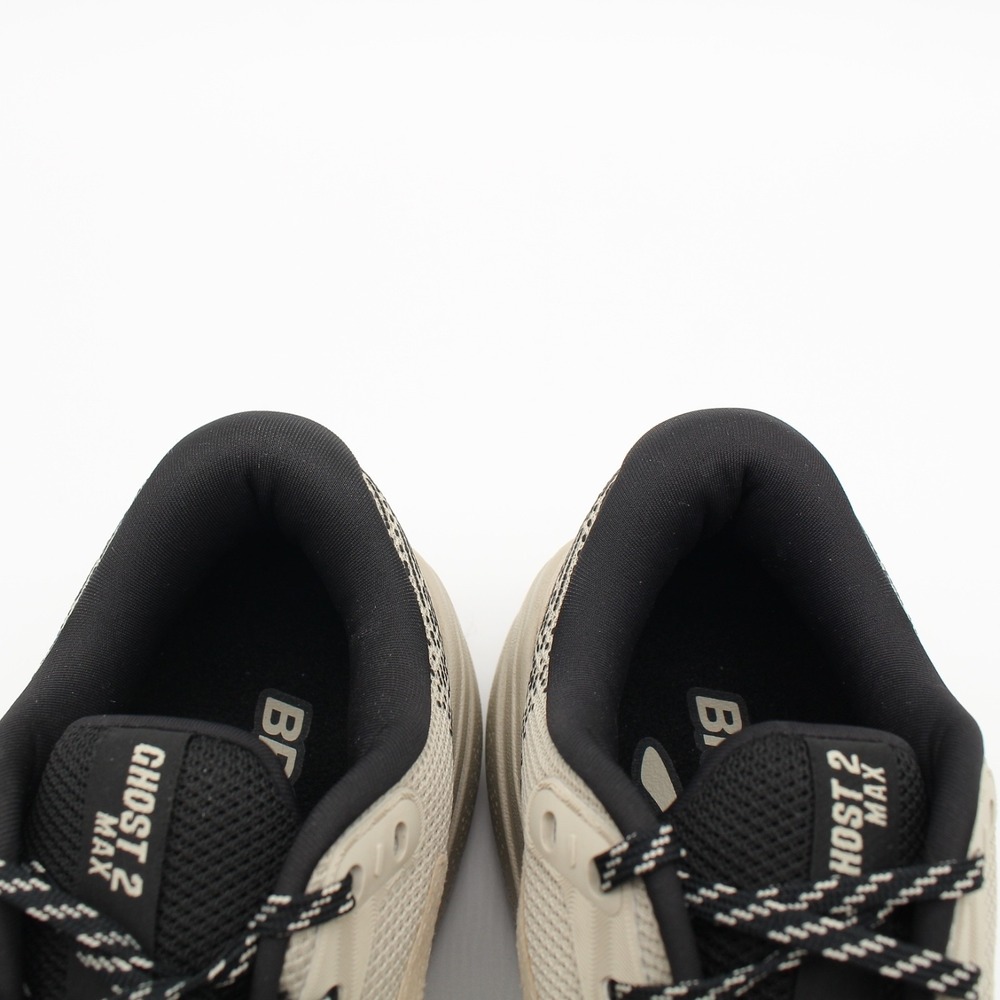 Brooks Ghost Max 2 Running Shoes Womens Size 10B Tan Black Lace Up Walking - Picture 11 of 15